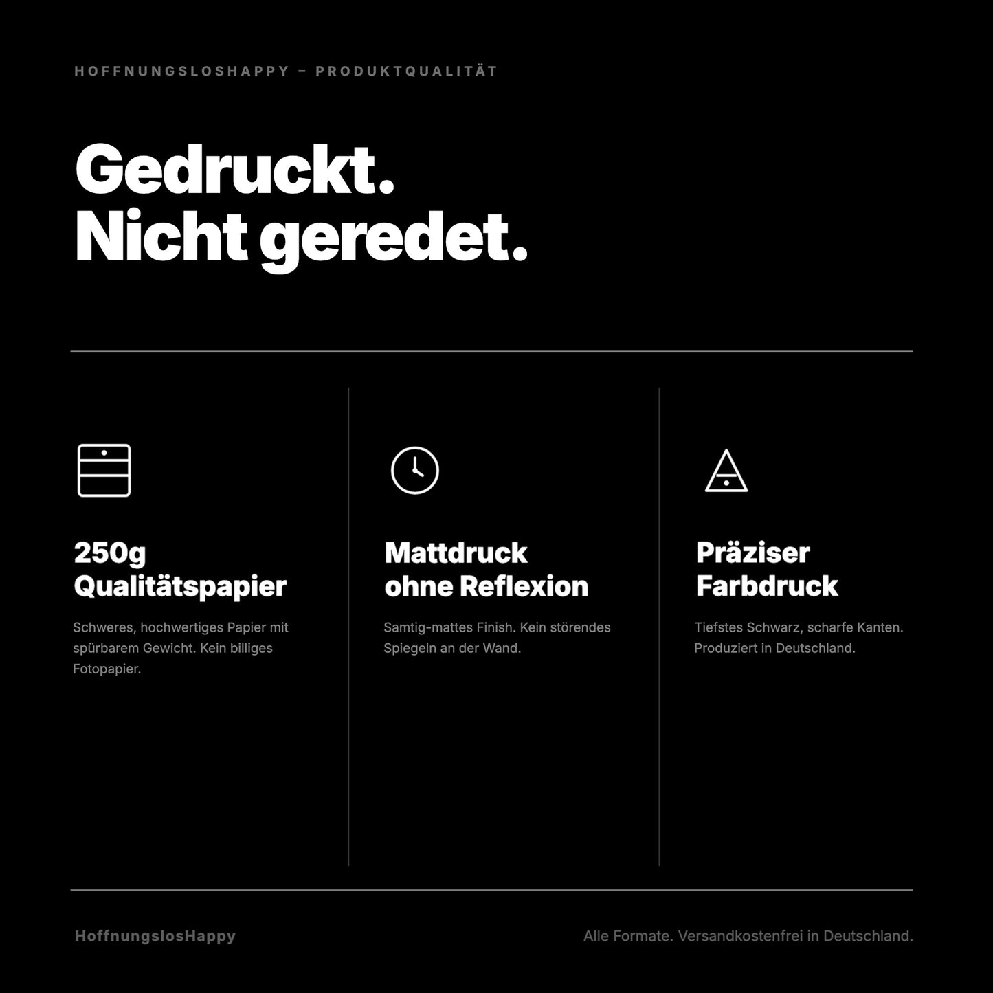 Lass uns bitte Fremde bleiben. – Poster mit Spruch