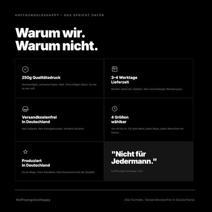 Lass uns bitte Fremde bleiben. – Poster mit Spruch