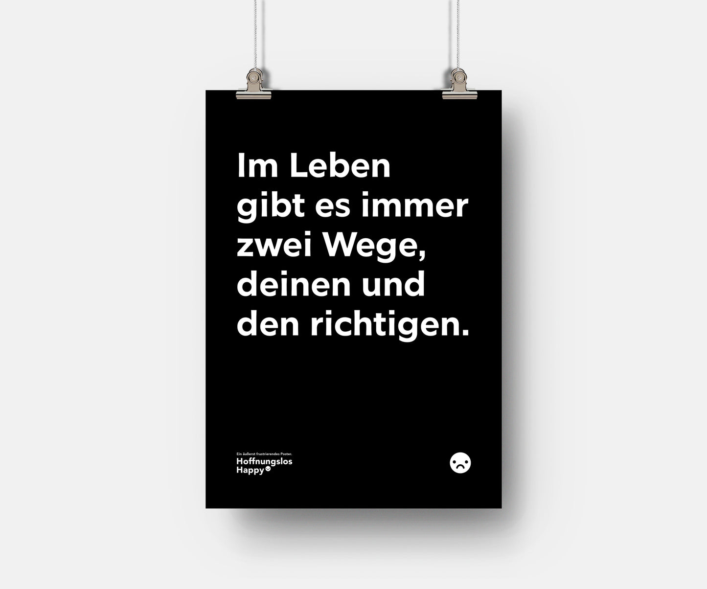 Im Leben gibt es immer zwei Wege - Poster
