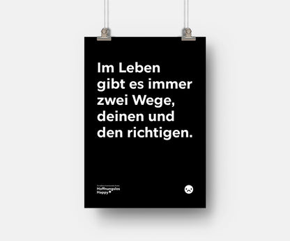 Im Leben gibt es immer zwei Wege - Poster