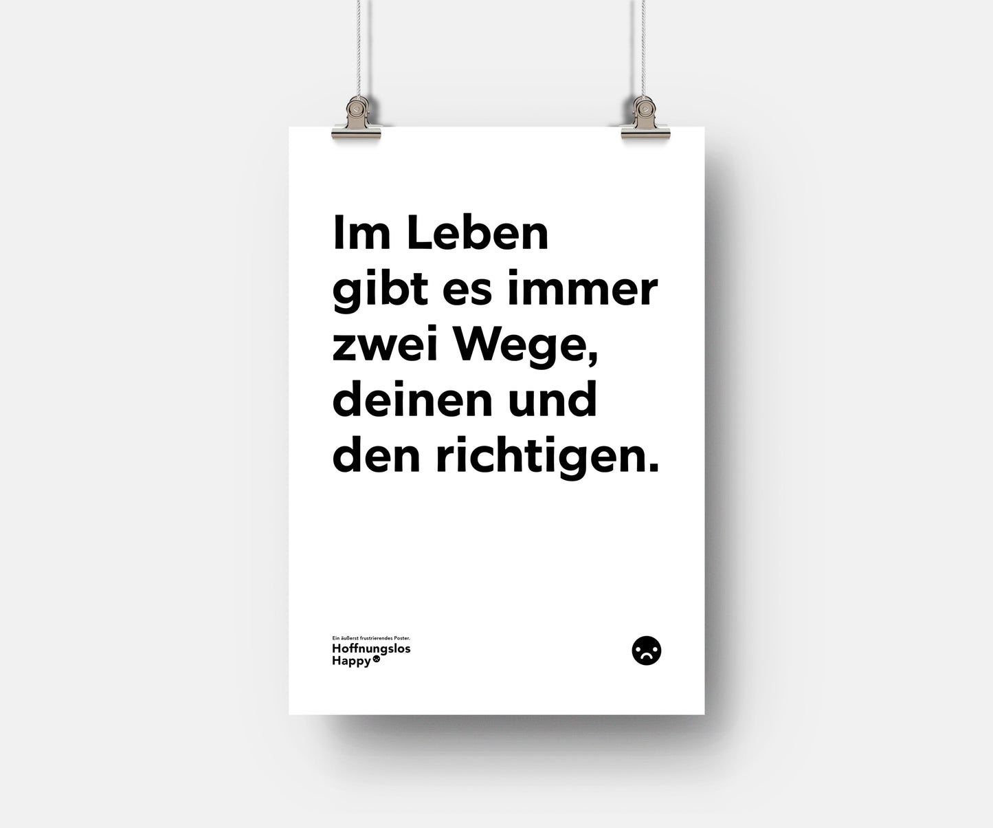 Im Leben gibt es immer zwei Wege - Poster