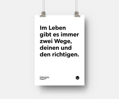 Im Leben gibt es immer zwei Wege - Poster