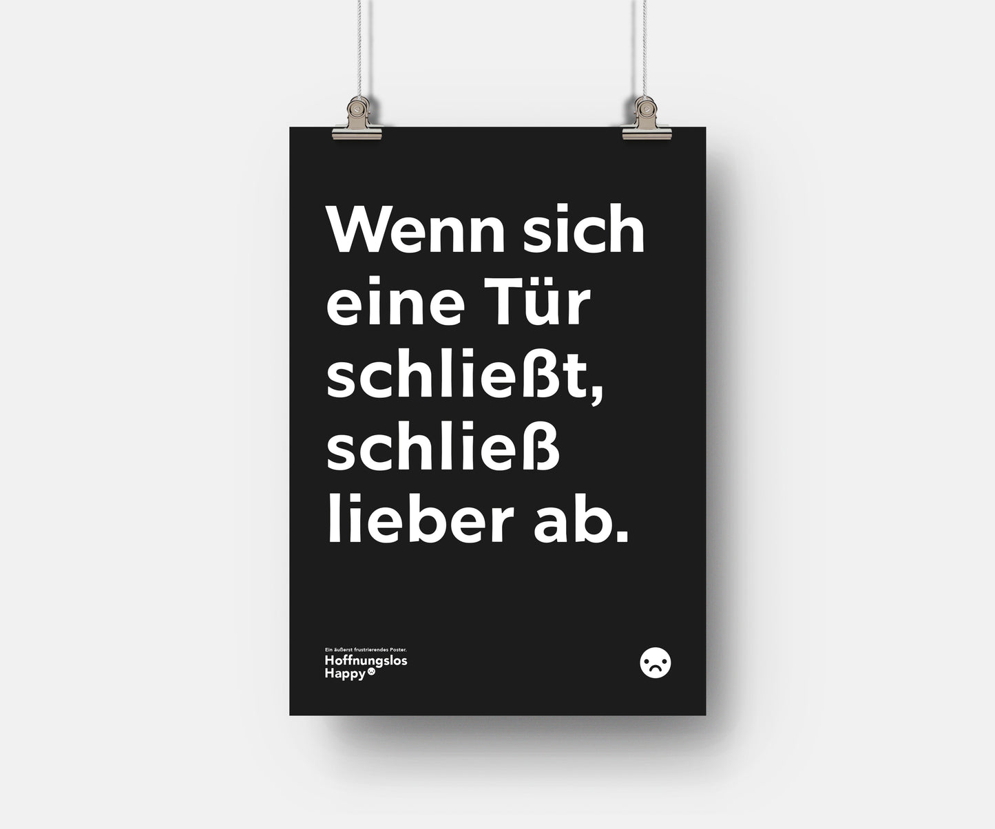 Wenn sich eine Tür schließt, schließ ab - Poster