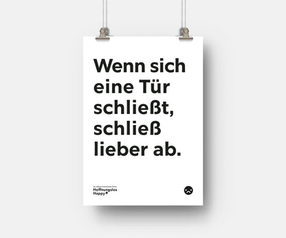 Wenn sich eine Tür schließt, schließ ab - Poster