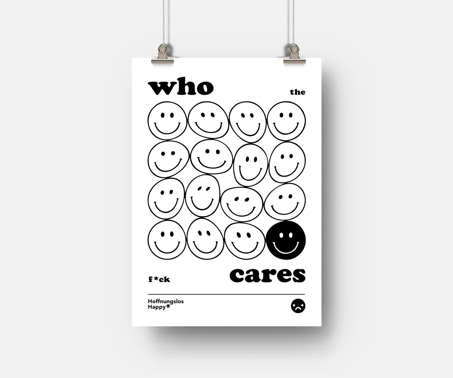 Who the f*ck cares - Poster