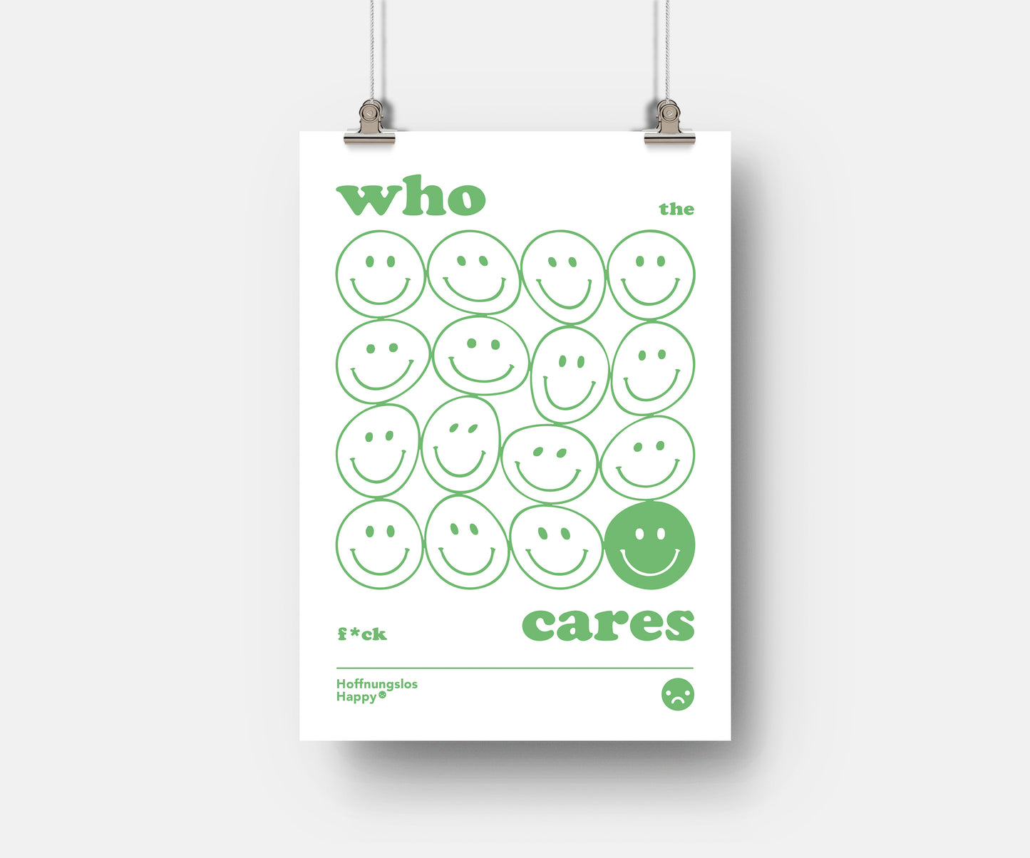 Who the f*ck cares - Poster
