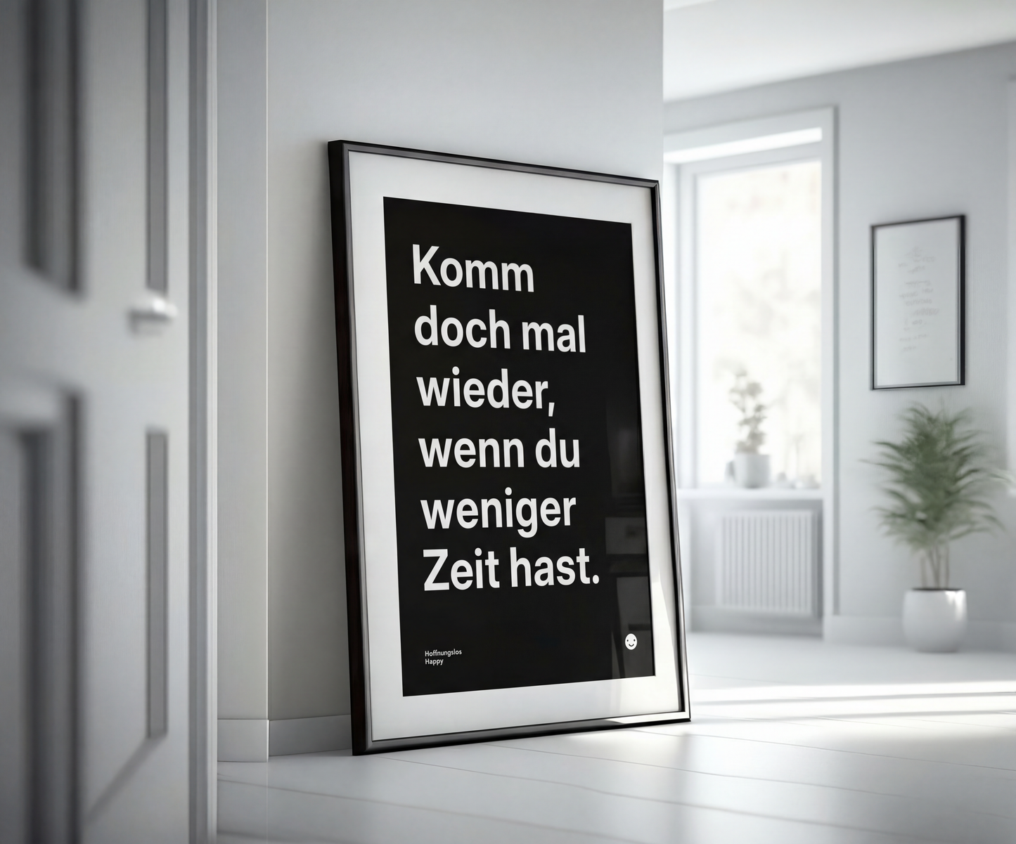 Minimalistisches Poster Schwarz-Weiss in din-formaten