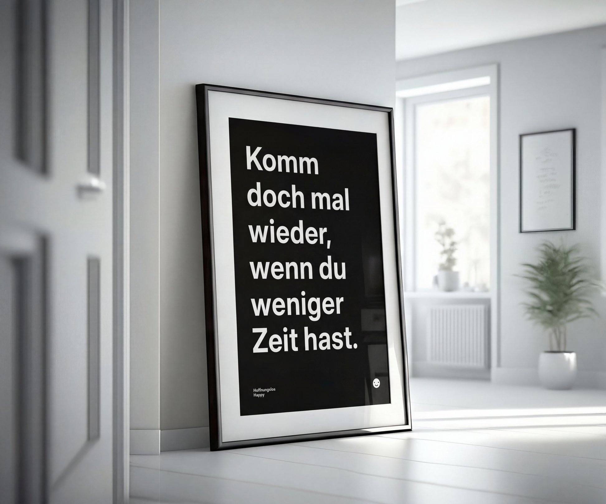 Minimalistisches Poster Schwarz-Weiss in din-formaten